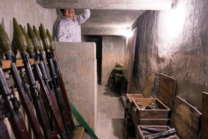 secret entrance to weapon cellar