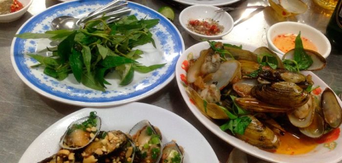 plate of vietnamese seafood