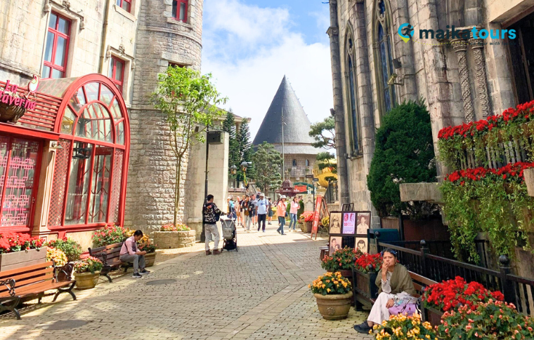 the French village in Ba Na Hills 