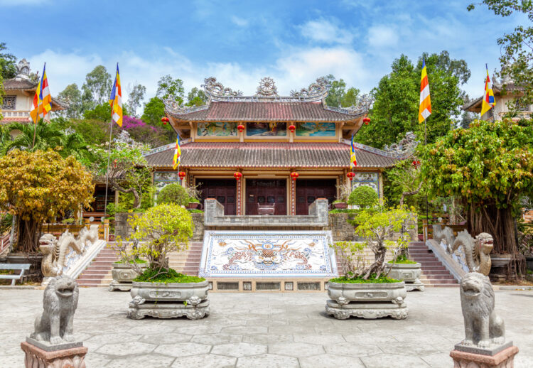 The main hall of Long Son pagoda