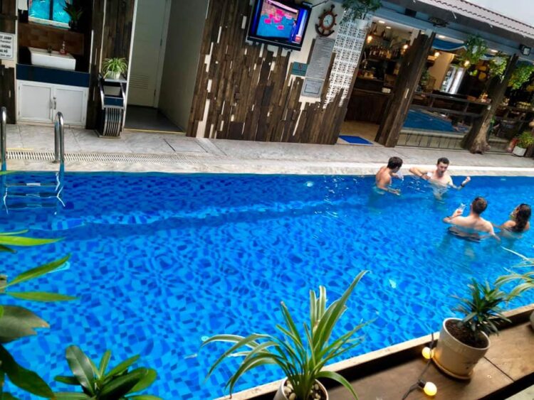 A pool at Beautiful Saigon Hotel in District 1 Ho Chi Minh City