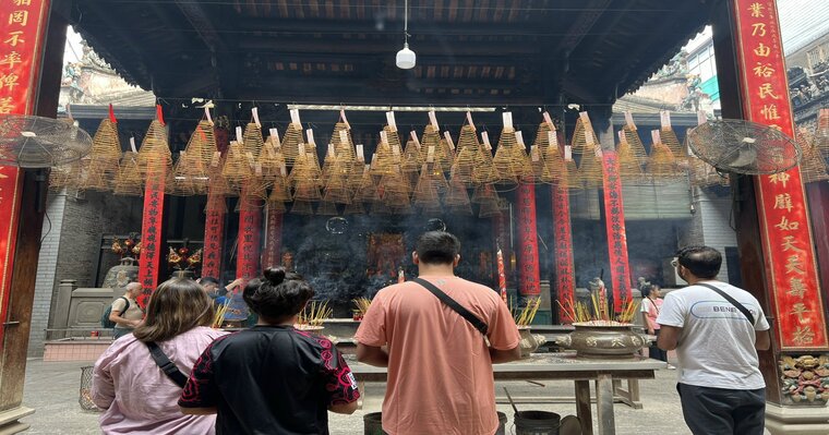 inside a pagoda