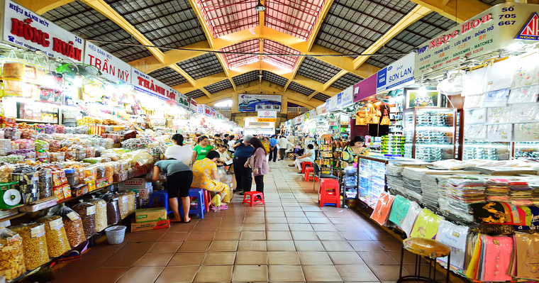 inside a local market 