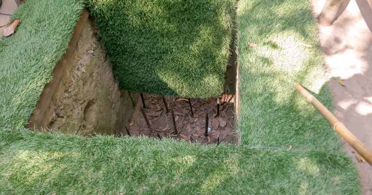 a bamboo booby trap