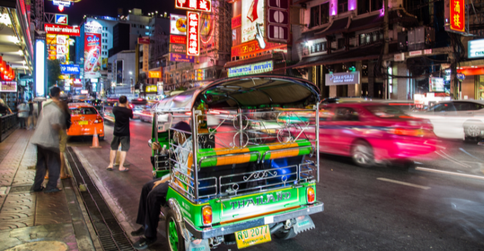 Bangkok's Chinatown at night 