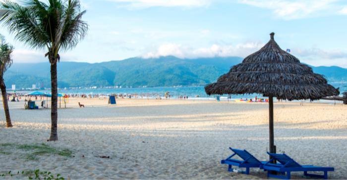 a scenic beach view