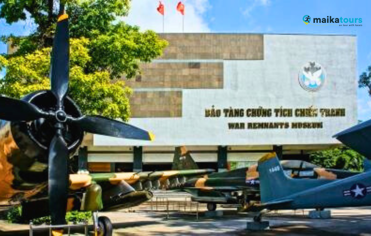 the front of the war remnants museum